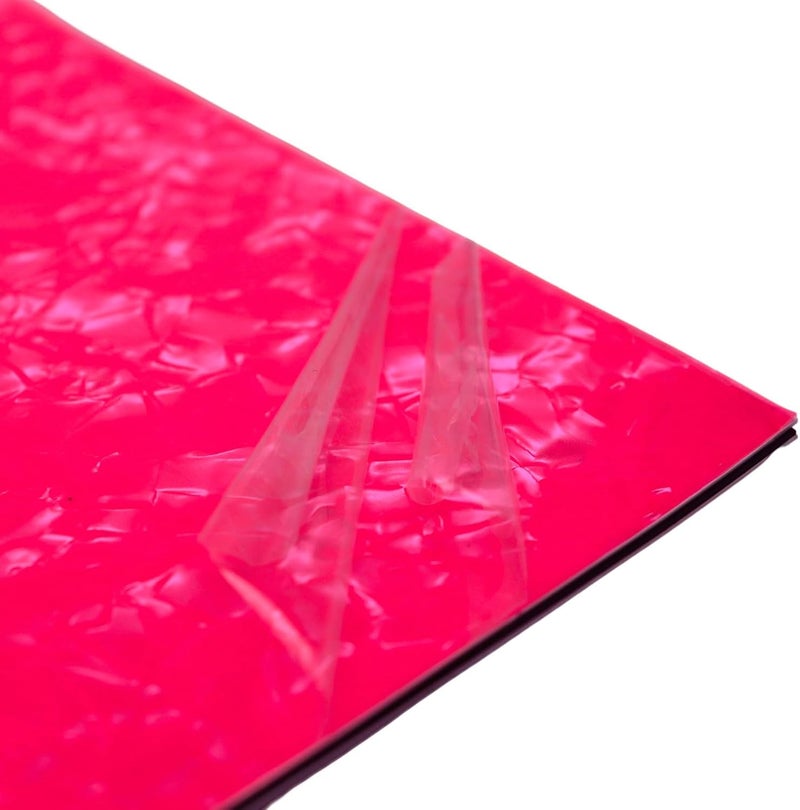 gonymask 3-Ply Guitar Pickguard 24x31DIY Material Blank Pick Guard Scratch Plate Sheet for Strat Tele Electric Guitar Jazz Precision Bass (Pink Pearl) - Image 3